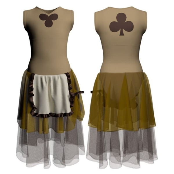 costume balletto senza manica con inserto yuc1121