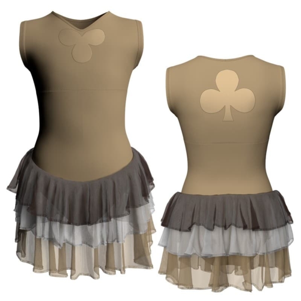 costume balletto senza manica con inserto yuh112