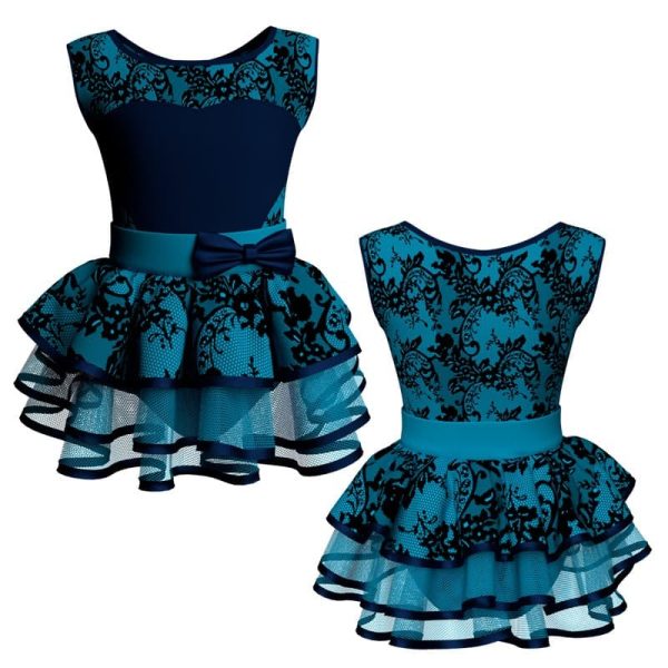 costume balletto senza maniche con inserto belen pro ves1001ss22