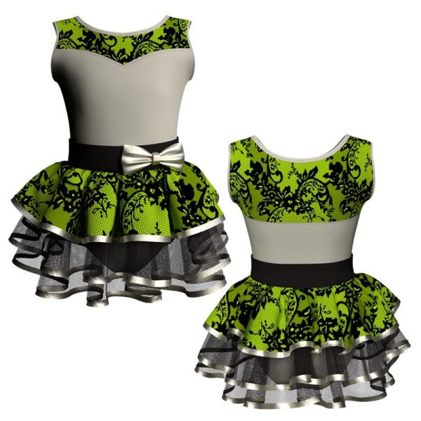 costume balletto senza maniche con inserto belen pro ves1019t111