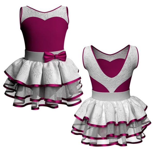 costume balletto senza maniche con inserto belen pro ves103111