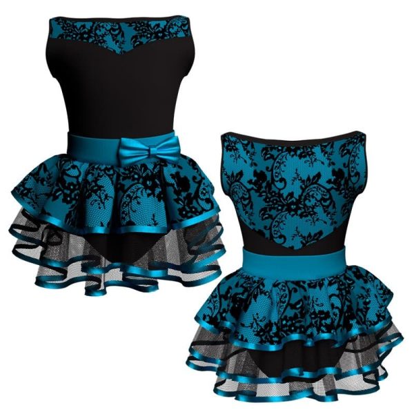 costume balletto senza maniche con inserto belen pro ves105ss