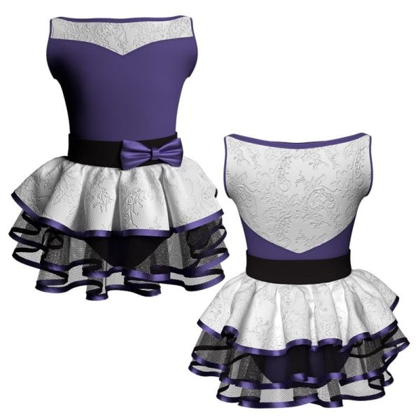 costume balletto senza maniche con inserto belen pro ves105ss111