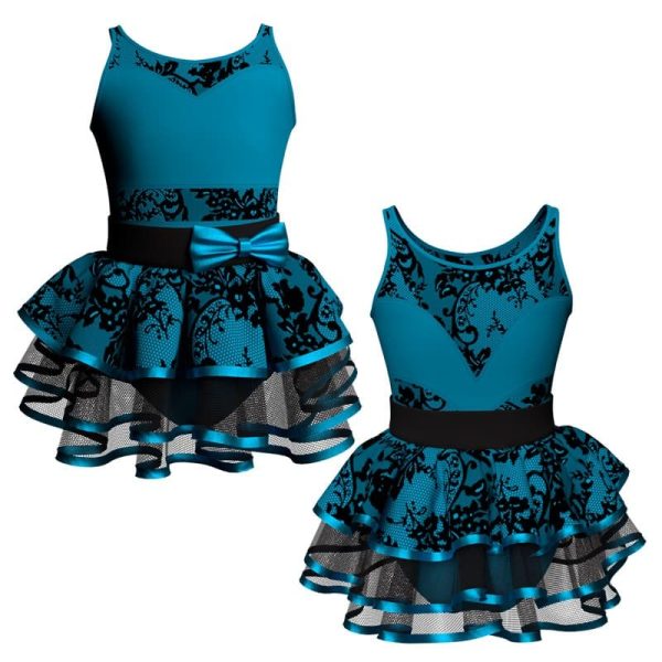 costume balletto senza maniche con inserto belen pro ves10611