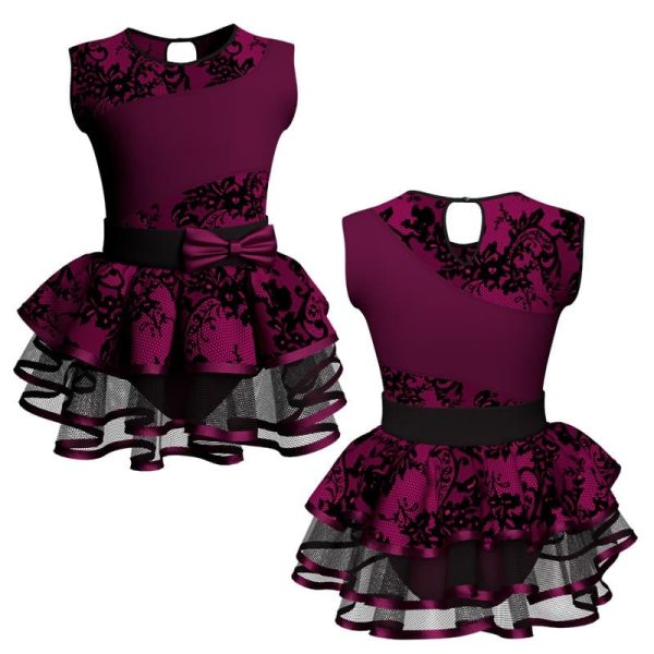 costume balletto senza maniche con inserto belen pro ves108sst