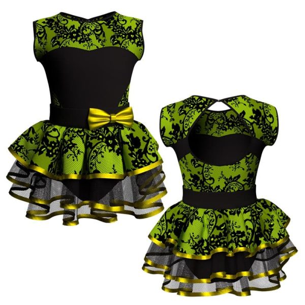 costume balletto senza maniche con inserto belen pro ves110ss111