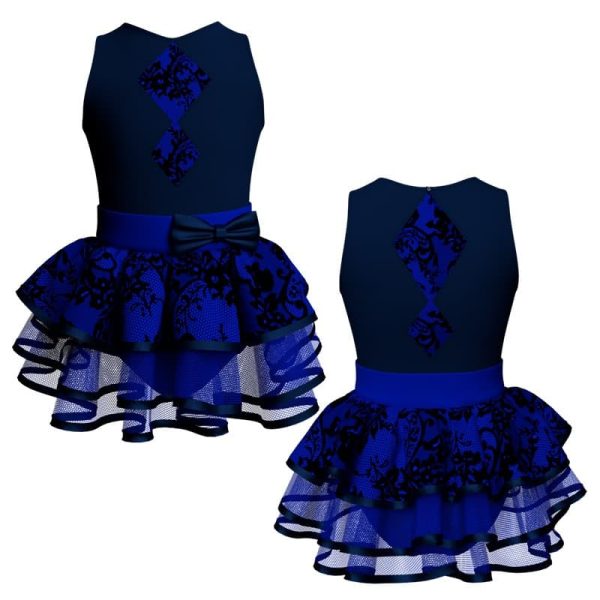 costume balletto senza maniche con inserto belen pro ves114111