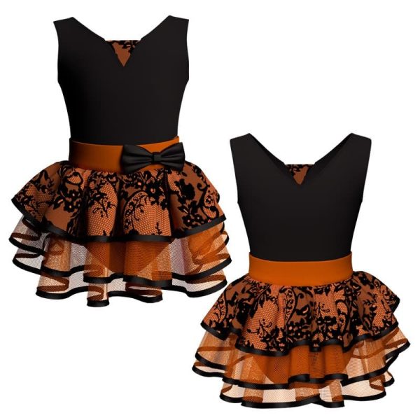 costume balletto senza maniche con inserto belen pro ves115sst111