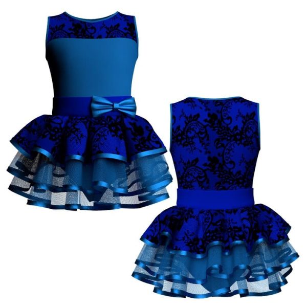 costume balletto senza maniche con inserto belen pro ves127