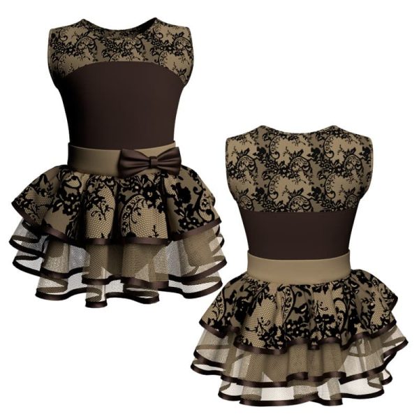 costume balletto senza maniche con inserto belen pro ves219111