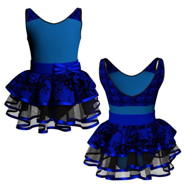 costume balletto senza maniche con inserto belen pro ves22011