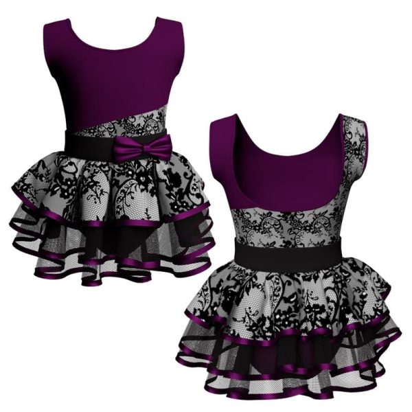 costume balletto senza maniche con inserto belen pro ves236111