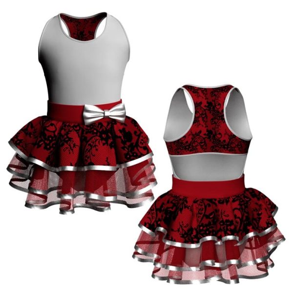 costume balletto senza maniche con inserto belen pro ves23722