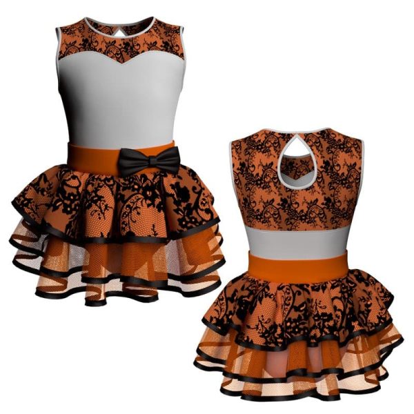 costume balletto senza maniche con inserto belen pro ves238