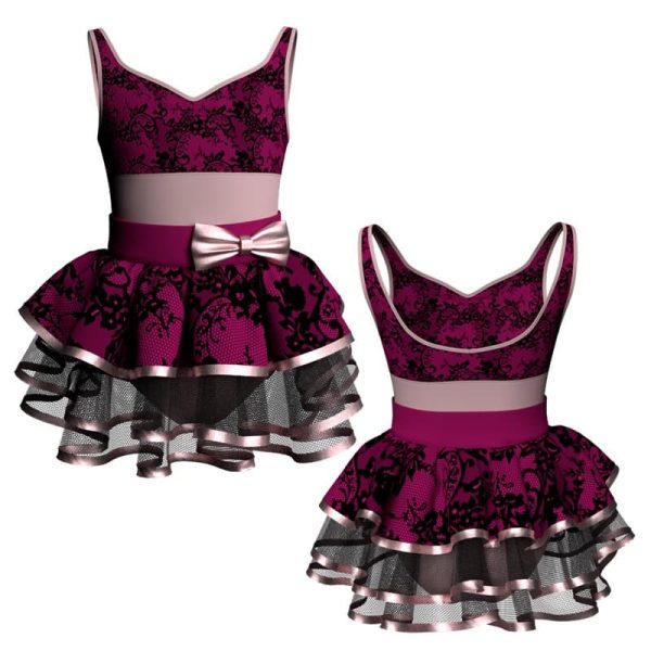 costume balletto senza maniche con inserto belen pro ves239