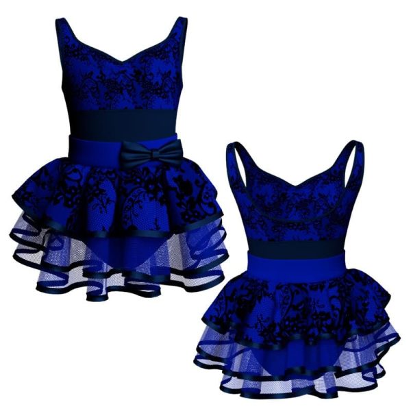 costume balletto senza maniche con inserto belen pro ves23911