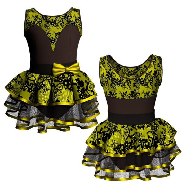 costume balletto senza maniche con inserto belen pro ves281922