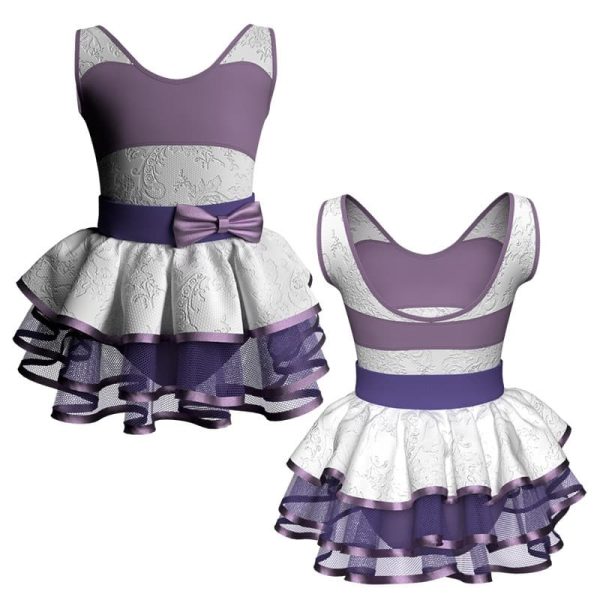 costume balletto senza maniche con inserto belen pro ves301311