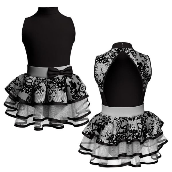 costume balletto senza maniche con inserto belen pro ves510t