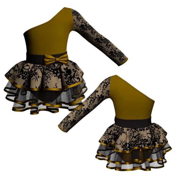 costume balletto senza maniche con inserto belen pro ves999t