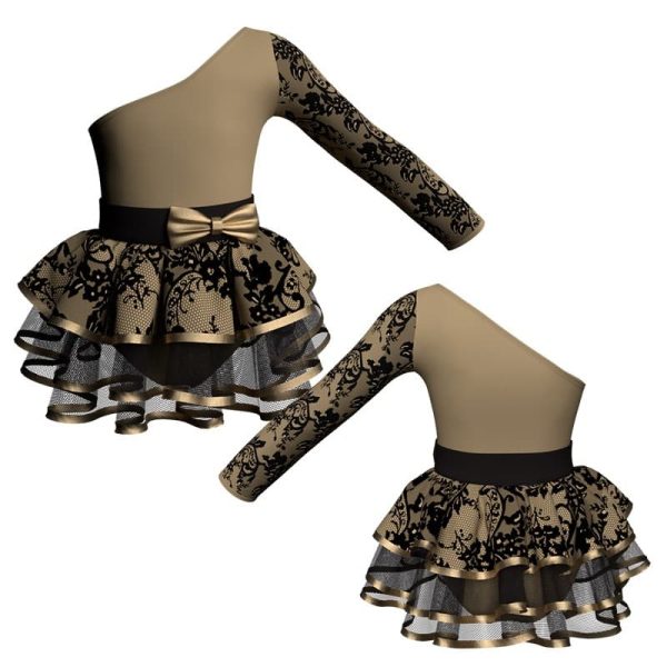 costume balletto senza maniche con inserto belen pro ves999t22