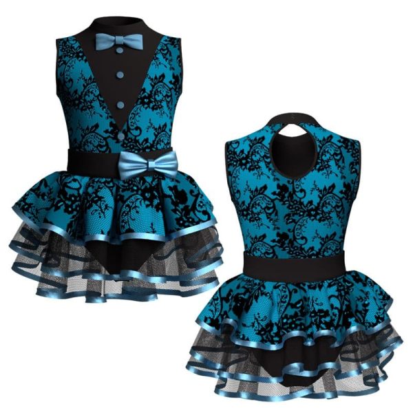 costume balletto senza maniche con inserto belen pro vesm100722