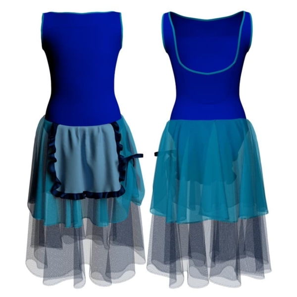 costume balletto senza maniche con inserto yuc10021