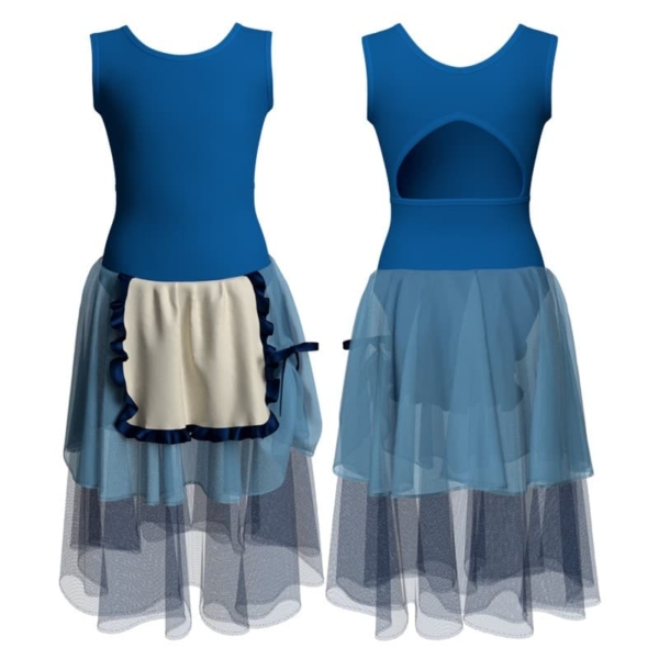 costume balletto senza maniche con inserto yuc223