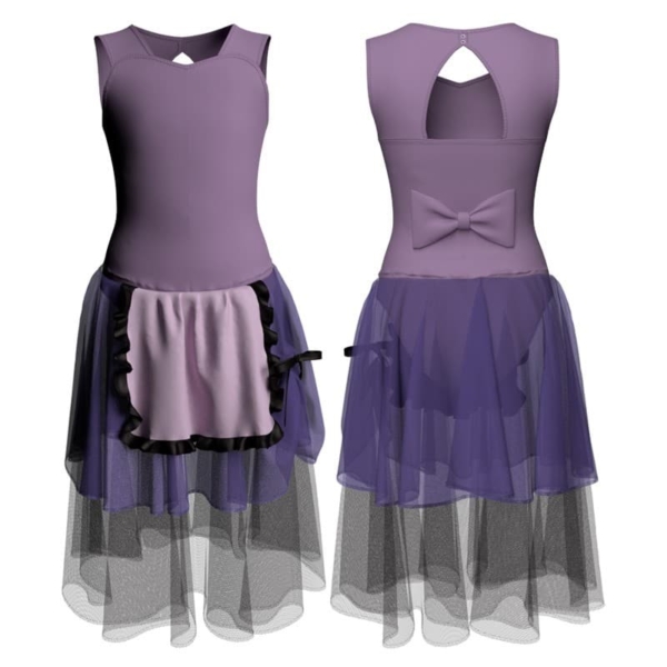 costume balletto senza maniche con inserto yucm10011