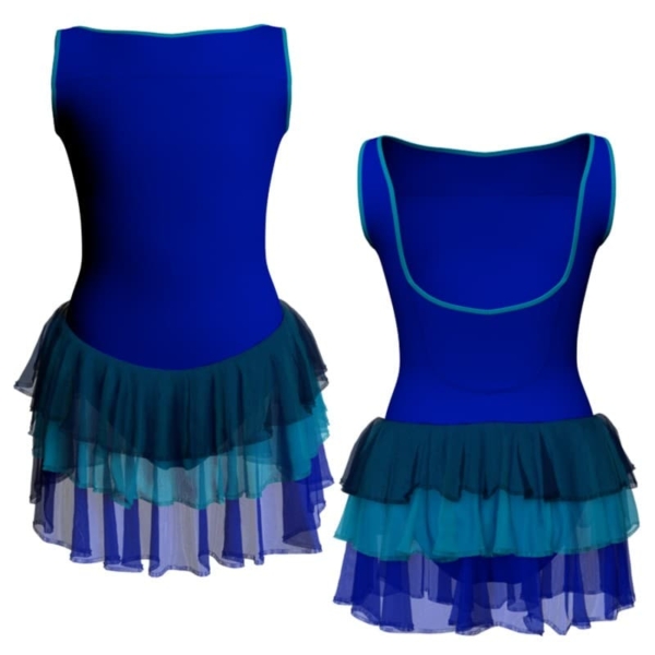 costume balletto senza maniche con inserto yuh10021