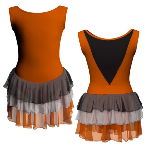 costume balletto senza maniche con inserto yuh1003