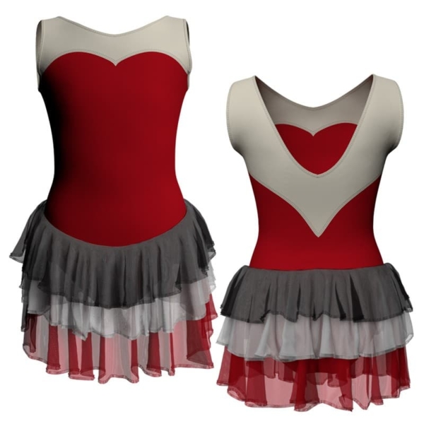 costume balletto senza maniche con inserto yuh1031