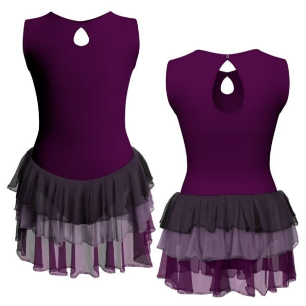 costume balletto senza maniche con inserto yuh104