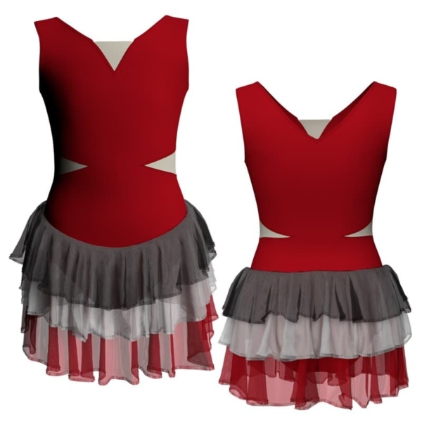 costume balletto senza maniche con inserto yuh115sst1