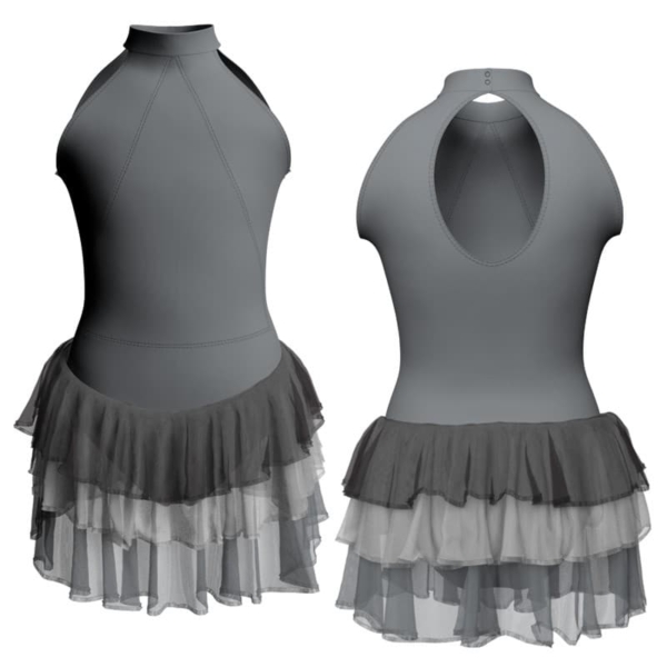 costume balletto senza maniche con inserto yuh119ss1