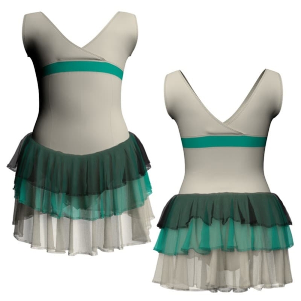 costume balletto senza maniche con inserto yuh121