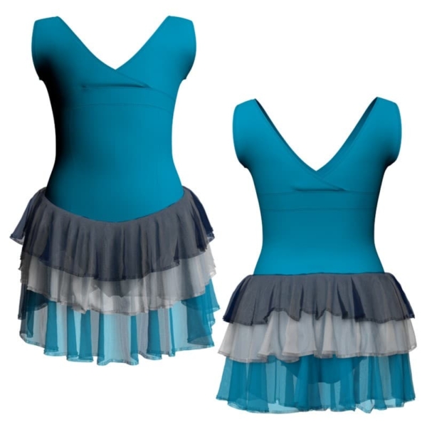 costume balletto senza maniche con inserto yuh1211