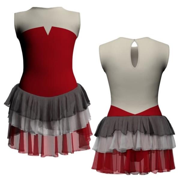 costume balletto senza maniche con inserto yuh1231