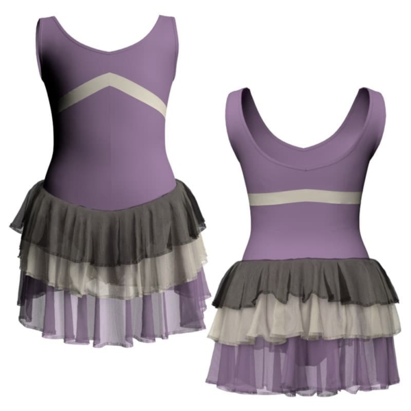 costume balletto senza maniche con inserto yuh125