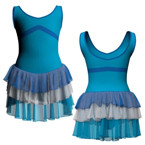 costume balletto senza maniche con inserto yuh1251