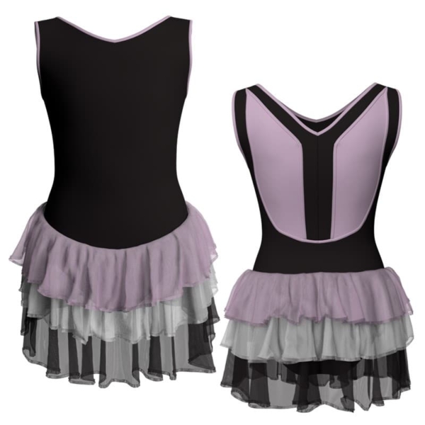 costume balletto senza maniche con inserto yuh206