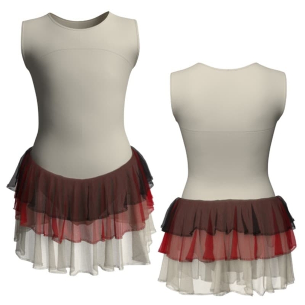 costume balletto senza maniche con inserto yuh2191