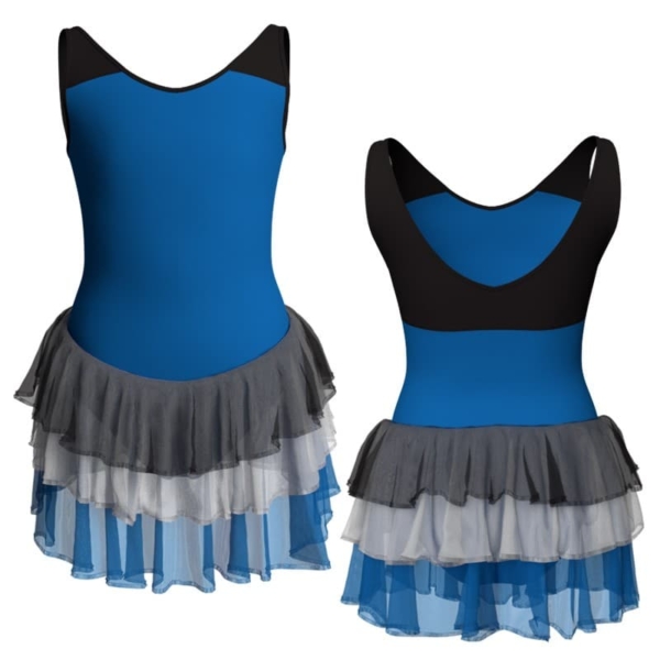 costume balletto senza maniche con inserto yuh220