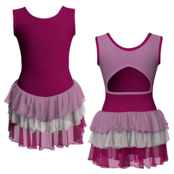 costume balletto senza maniche con inserto yuh2231