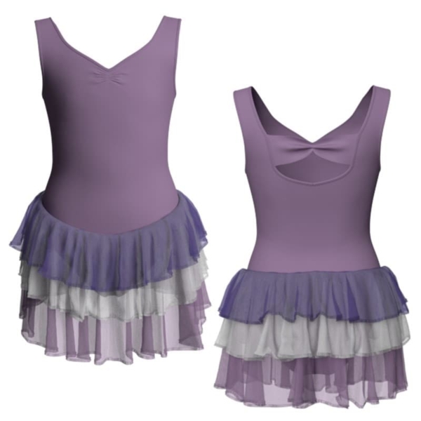 costume balletto senza maniche con inserto yuh227