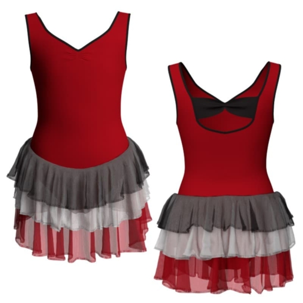 costume balletto senza maniche con inserto yuh2271