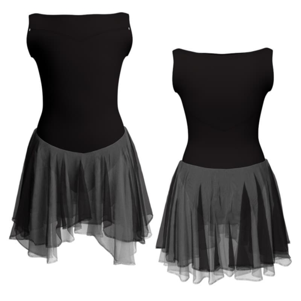 costume balletto senza maniche con inserto yuk105ss