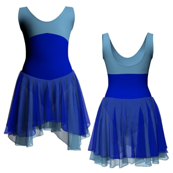 costume balletto senza maniche con inserto yuk124