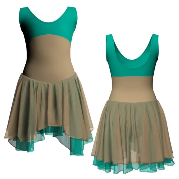 costume balletto senza maniche con inserto yuk1241