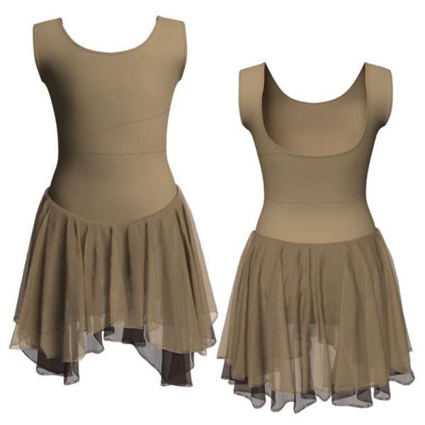 costume balletto senza maniche con inserto yuk2361